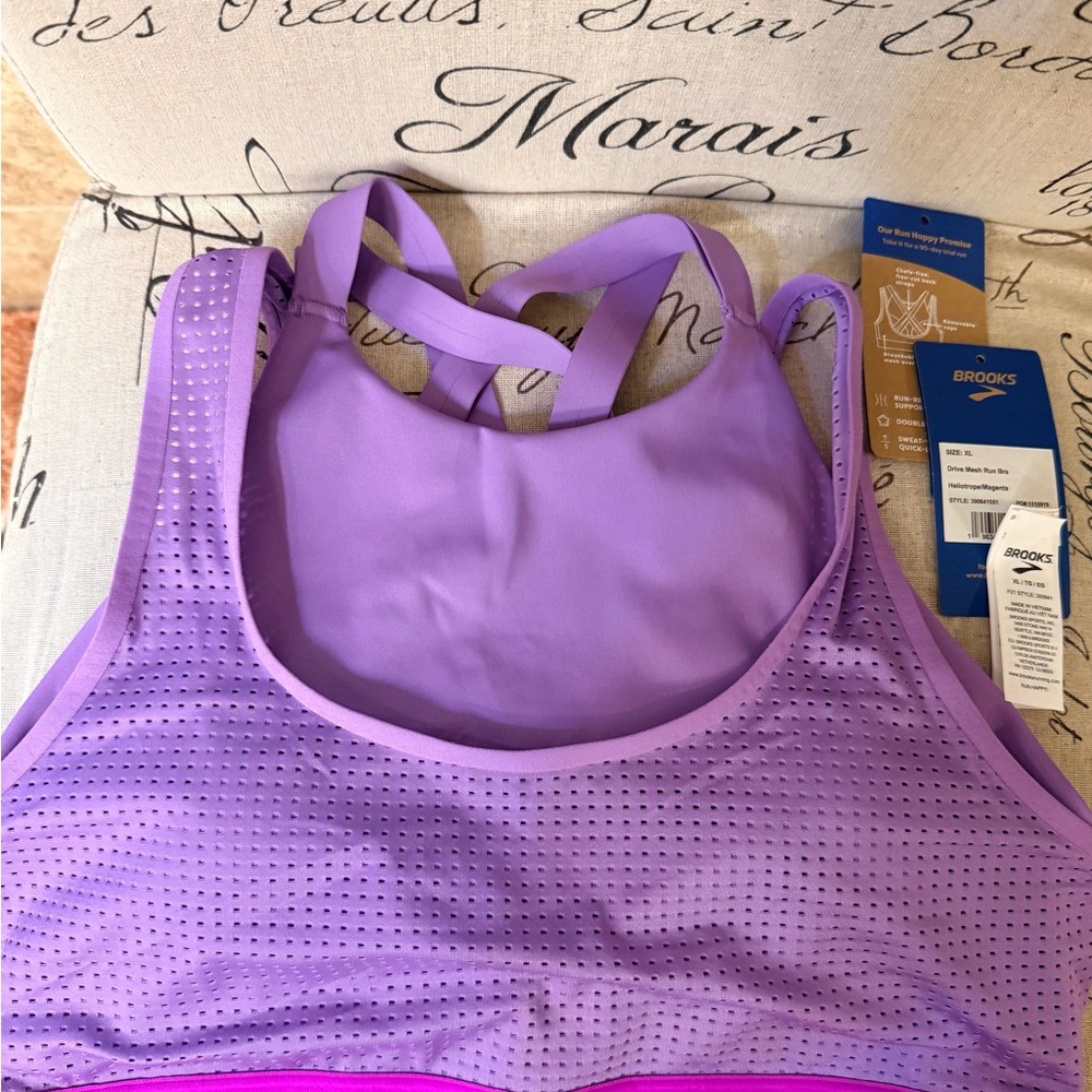 Brooks Purple Sports Bra - Picture 5 of 7